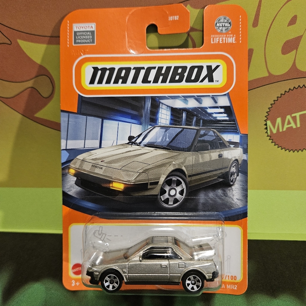 Matchbox Metallic Silver'84  Toyota MR2 Collector Car